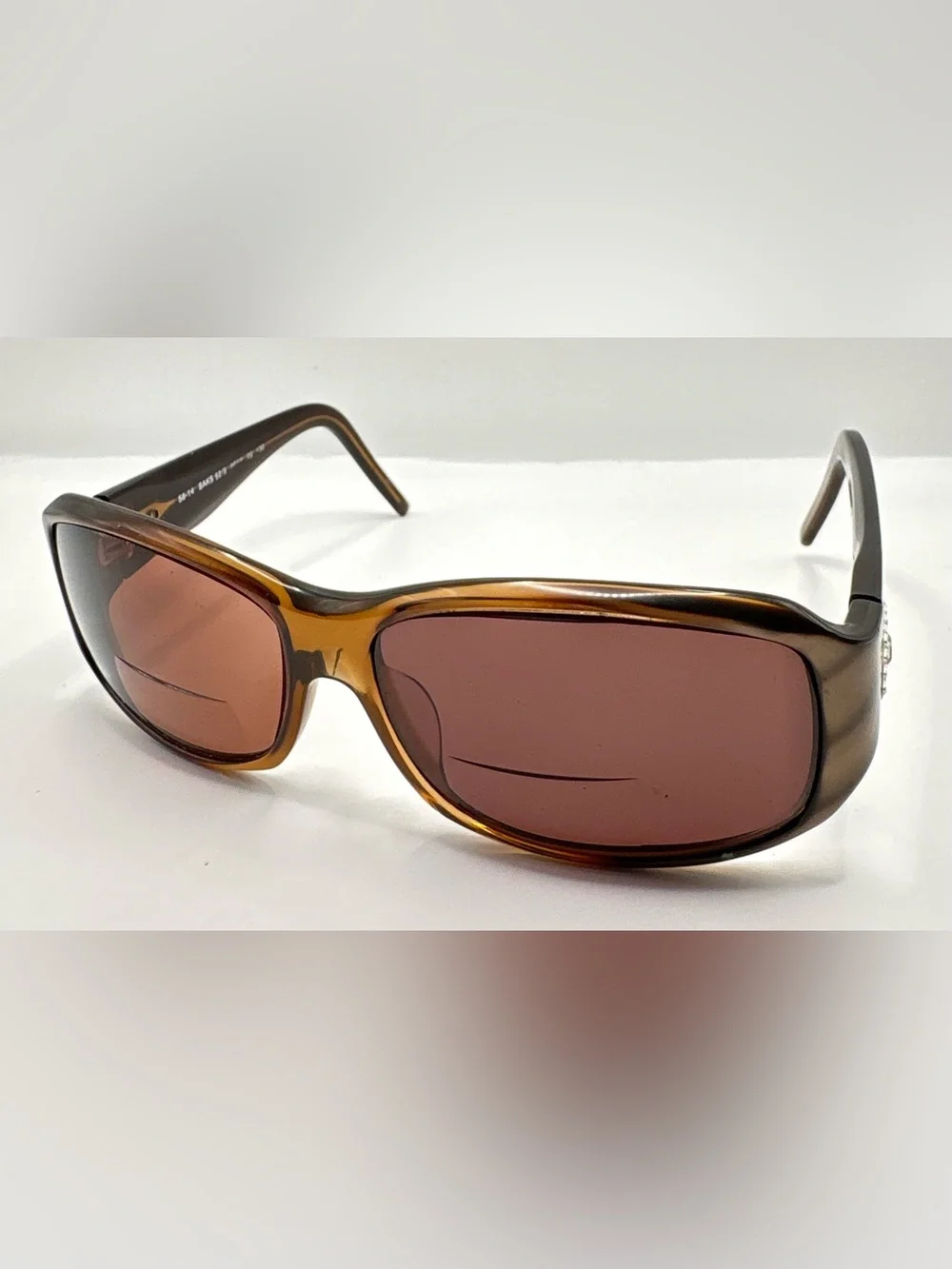 Saks Fifth Avenue 52/S Brown Oval Sunglasses Frames Only